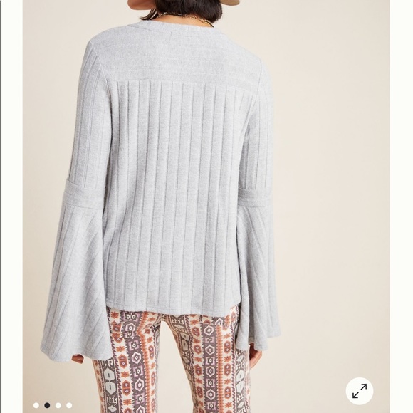 NWT! ANTHROPOLOGIE eri + ali Louis Ribbed Pullover Sweater - Size Medium - Picture 2 of 8